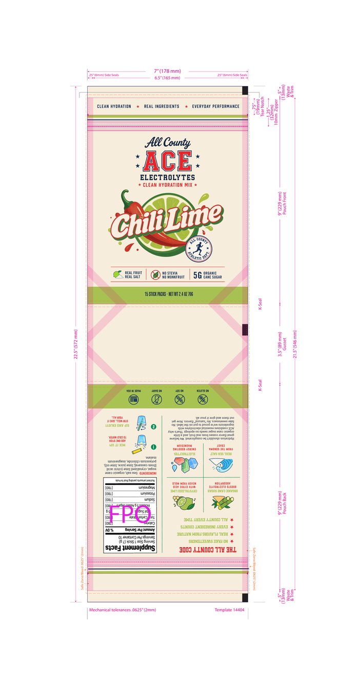 Chili Lime pouch dieline, page 1