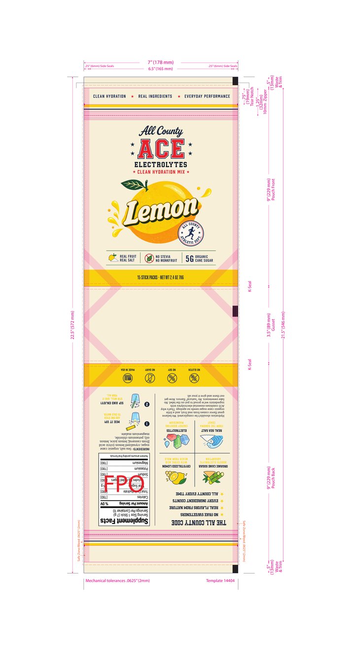 Lemon pouch dieline, page 1