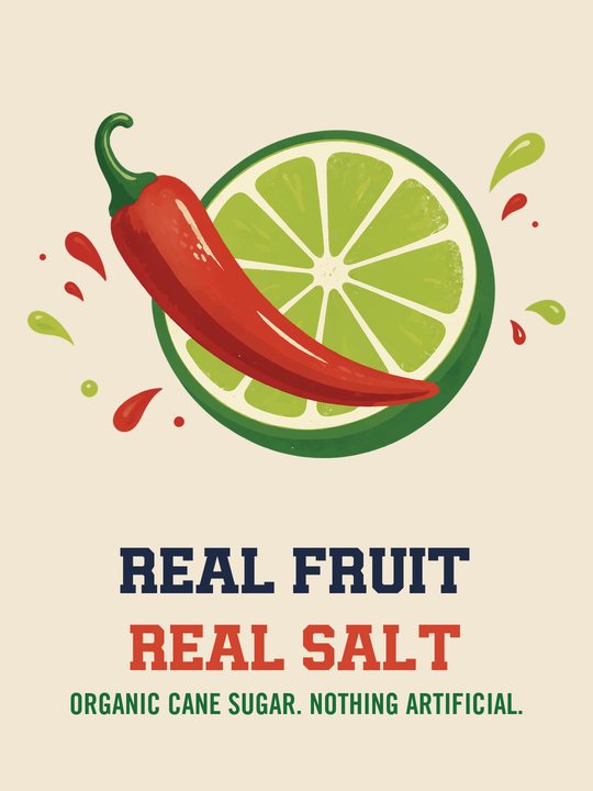 Real fruit, real salt