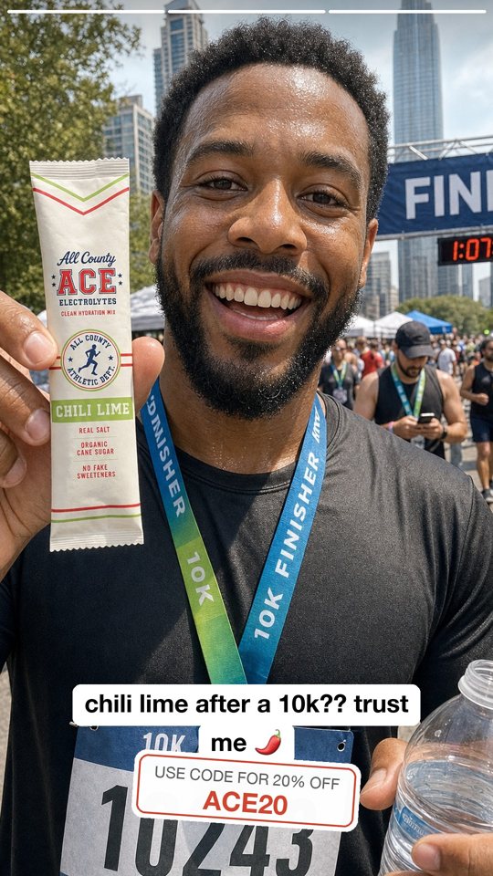 chili lime after a 10k?? trust me 🌶️ + code ACE20